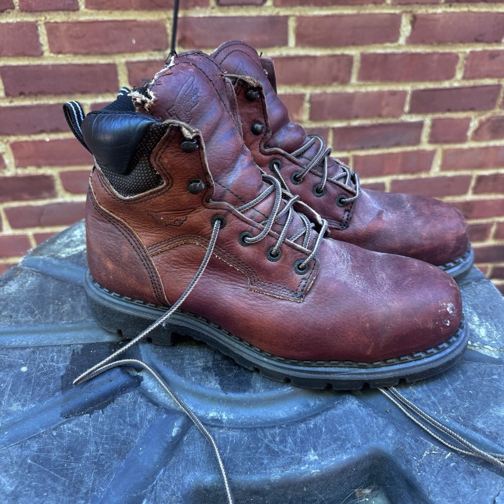 Red Wing 2326 Steel Toe Work Boots Womens 9 Brown Leather USA Supersole EH
